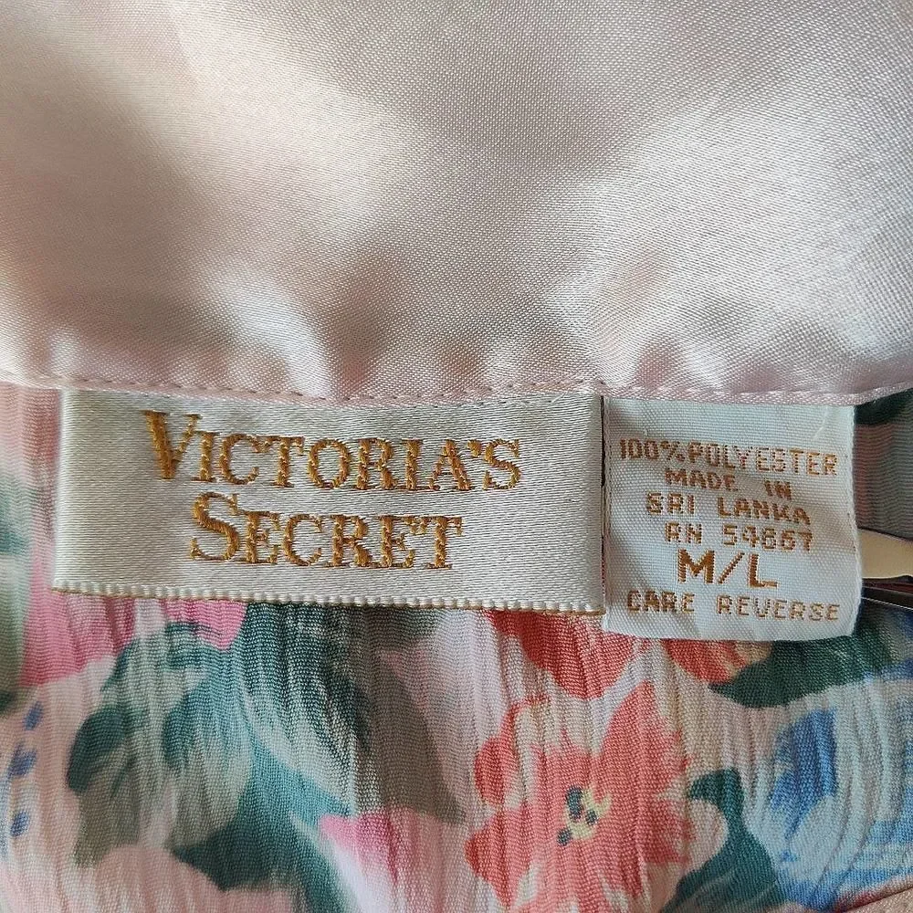 Vintage Victoria's Secret gold label oversized floral nightgown M/L